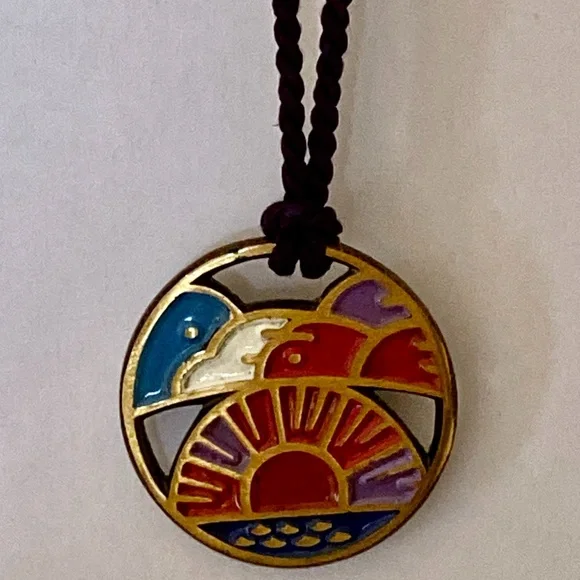 Vintage Ecology Designs Peace with Nature Necklace - Picture 7 of 9